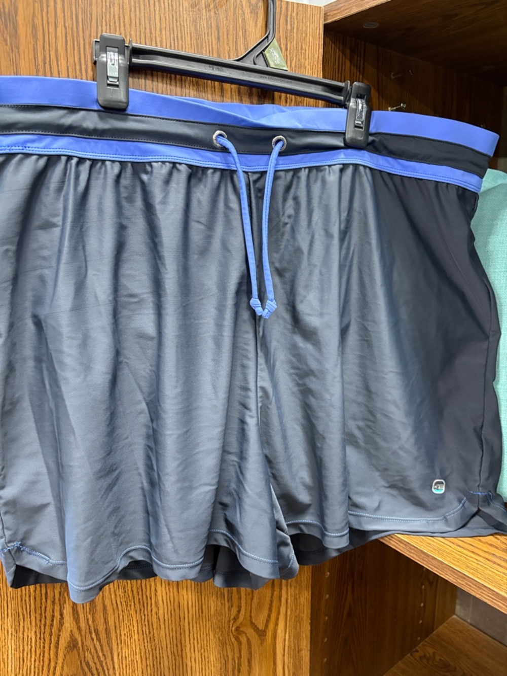 Free Country Gray and  Light Blue Athletic Shorts